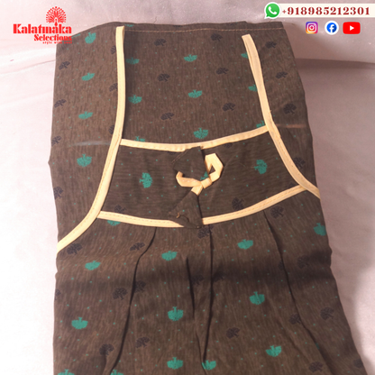 Bright And Dark Brown Color Pure Cotton Nightie