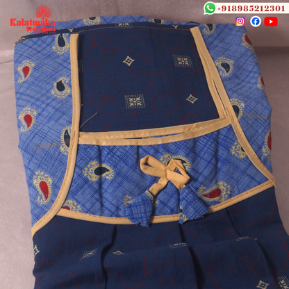 Bright And Dark Blue Color Pure Cotton Nightie