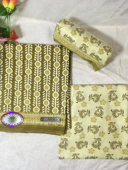 Muesli Color Pure Cotton Dress Material