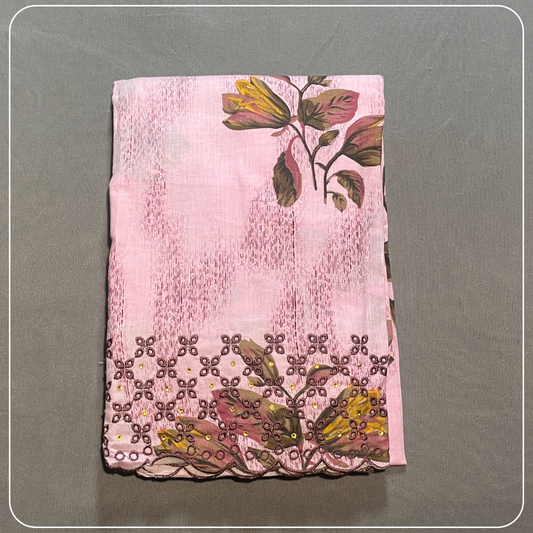 Pink Light Weight Pure Cotton with all over Design