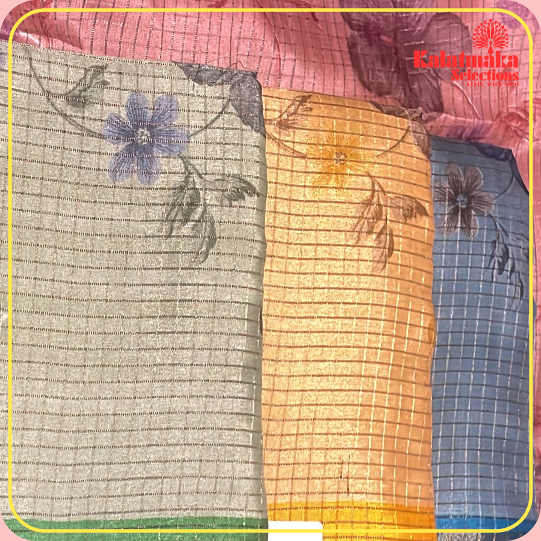 Red color Chaka Chak Uppada Border Zari Fancy Saree with all over Silver Work