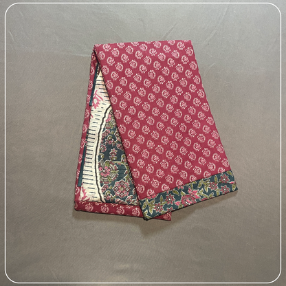 Pink Simple Butta Handloom cotton with all over design